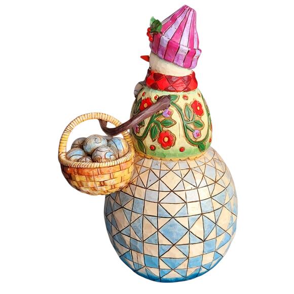Jim Shore Heartwood Creek "Ready To Roll" Snowman Figurine 9" Winter Xmas Decor - Picture 4 of 5